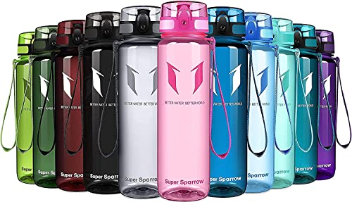 Super Sparrow Borraccia Sportiva & Bottiglia Bambini Senza Perdite 500ml Borraccia Scuola Senza BPA