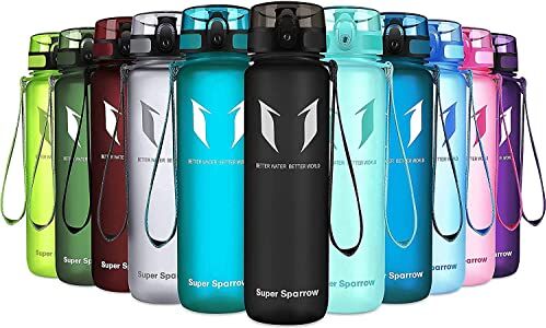 Super Sparrow Borraccia Sportiva & Bottiglia Bambini Senza Perdite 350ml Borraccia Scuola Senza BPA