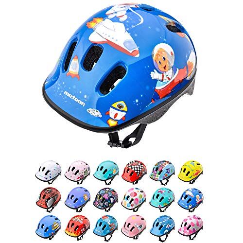 meteor Casco Bici ideale per bambini Caschi perfetto per Downhill Enduro Ciclismo MTB Scooter Helmet Ideale per Tutte Le Forme di attività in Bicicletta Helmo (XS 44-48 cm, space)