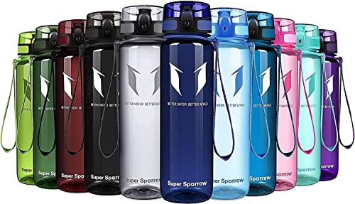 Super Sparrow Borraccia Sportiva & Bottiglia Bambini Senza Perdite 500ml Borraccia Scuola Senza BPA