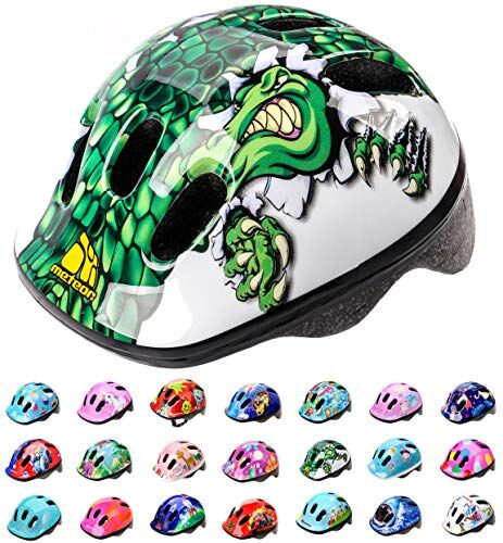 meteor Casco Bici ideale per bambini e adolescenti Caschi perfetto per Downhill Enduro Ciclismo MTB Scooter Helmet Ideale per Tutte Le Forme di attività in Bicicletta Helmo MV6-2