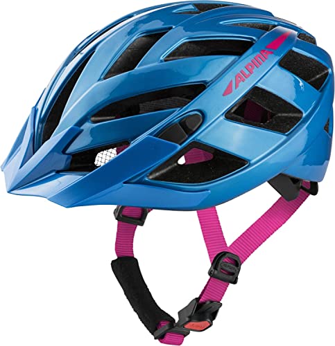 ALPINA PANOMA 2.0, Casco da Bicicletta Unisex Adulto, True Blue-Pink Gloss, 56-59 cm