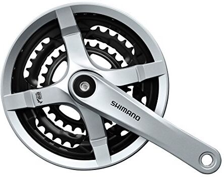 Shimano Fc-ty501 Vierkant 6/7/8-fach, Guarnitura Unisex-Adulto, Argento, 175 mm