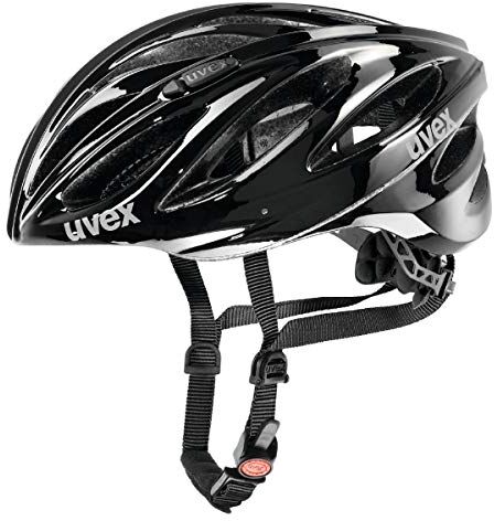 Uvex boss race, casco sicuro ad alte prestazioni unisex, regolazione individuale delle dimensioni, aerazione ottimizzata, black, 55-60 cm