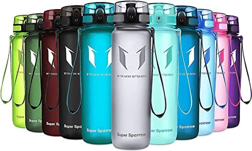 Super Sparrow Borraccia Sportiva & Bottiglia Bambini Senza Perdite 500ml Borraccia Scuola Senza BPA