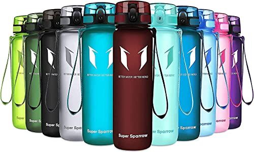 Super Sparrow Borraccia Sportiva & Bottiglia Bambini Senza Perdite 500ml Borraccia Scuola Senza BPA