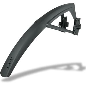 SKS GERMANY S-BOARD parafango anteriore per bici da corsa (protezione contro gli spruzzi in plastica ad alte prestazioni resistente agli urti, fissaggio a due perni, incl. pellicola protettiva), Nero SKS GERMANY S-BOARD parafango anteriore per bici da corsa (protezione contro gli spruzzi in plastica ad alte prestazioni resistente agli urti, fissaggio a due perni, incl. pellicola protettiva), Nero