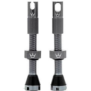Peaty's X Chris King MK2 Valvole Tubeless Presta con Strumento Multifunzione Set Valvola Tubeless in Lega Aeronautica 7075 per MTB, Strada e Gravel, Adatte per Tutti gli Inserti 42 mm, Grigio Peaty's X Chris King MK2 Valvole Tubeless Presta con Strumento Multifunzione Set Valvola Tubeless in Lega Aeronautica 7075 per MTB, Strada e Gravel, Adatte per Tutti gli Inserti 42 mm, Grigio