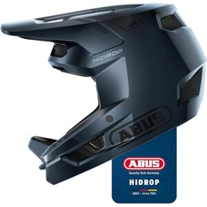 ABUS Downhill Helmet HiDrop Casco integrale certificato AS con calotta esterna in ABS per MTB: downhill, enduro e bike park adulti ragazzi blu, taglia XL ABUS Downhill Helmet HiDrop Casco integrale certificato AS con calotta esterna in ABS per MTB: downhill, enduro e bike park adulti ragazzi blu, taglia XL