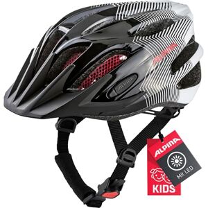 ALPINA Unisex Bambini, FB JR. 2.0 Casco da bicicletta, black-white-red, 50-55 cm ALPINA Unisex Bambini, FB JR. 2.0 Casco da bicicletta, black-white-red, 50-55 cm