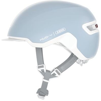 ABUS Casco da bicicletta HUD-Y con luce posteriore LED magnetica ricaricabile e chiusura magnetica Casco urbano elegante per l'uso quotidiano per uomo e donna ABUS Casco da bicicletta HUD-Y con luce posteriore LED magnetica ricaricabile e chiusura magnetica Casco urbano elegante per l'uso quotidiano per uomo e donna