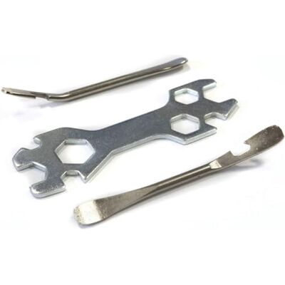Set di strumenti per bicicletta - Kit completo di chiavi e levacoperture 3 pezzi Set di strumenti per bicicletta - Kit completo di chiavi e levacoperture 3 pezzi