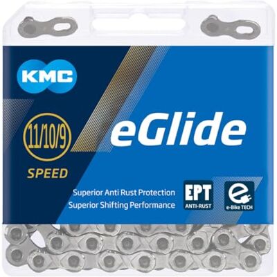 Catena bici KMC E-Glide 9/10/11 velocità - Trattamento antiruggine EPT Catena bici KMC E-Glide 9/10/11 velocità - Trattamento antiruggine EPT