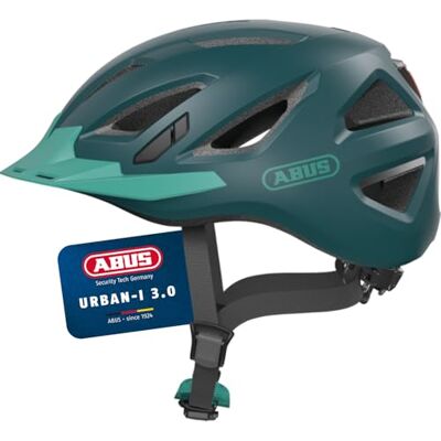 ABUS Urban-I 3.0 city helmet casco da bici con luce posteriore, visiera e chiusura magnetica per uomini e donne ABUS Urban-I 3.0 city helmet casco da bici con luce posteriore, visiera e chiusura magnetica per uomini e donne