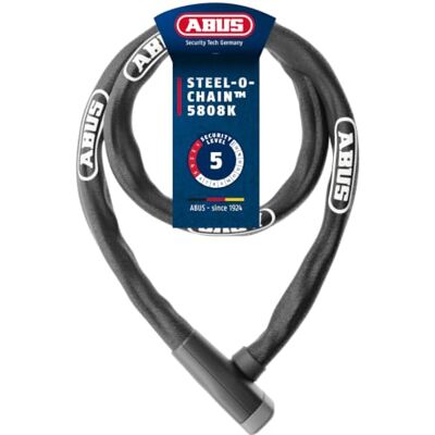 ABUS Lucchetto a catena Steel-O-Chain 5805K Lucchetto per bicicletta in acciaio Livello di sicurezza 5 ABUS Lucchetto a catena Steel-O-Chain 5805K Lucchetto per bicicletta in acciaio Livello di sicurezza 5