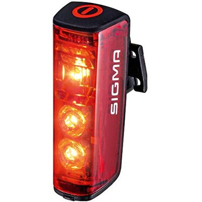 Sigma Blaze Flash I Fanale posteriore per bicicletta a LED con visibilità di 500 m e funzione flash I Fanale posteriore con funzione di luce di stop Sigma Blaze Flash I Fanale posteriore per bicicletta a LED con visibilità di 500 m e funzione flash I Fanale posteriore con funzione di luce di stop