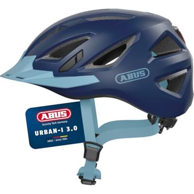 ABUS Urban-I 3.0 city helmet casco da bici con luce posteriore, visiera e chiusura magnetica per uomini e donne ABUS Urban-I 3.0 city helmet casco da bici con luce posteriore, visiera e chiusura magnetica per uomini e donne