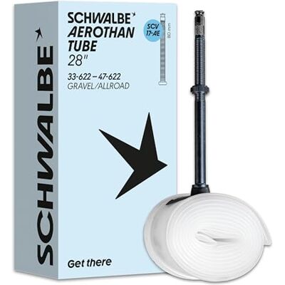 Schwalbe Aerothan Tubo flessibile per bicicletta Urban, MTB, Race e Touring Biciclette Tubo flessibile per bicicletta in TPU Made in Germany Schwalbe Aerothan Tubo flessibile per bicicletta Urban, MTB, Race e Touring Biciclette Tubo flessibile per bicicletta in TPU Made in Germany
