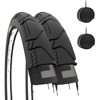 ECOVELO ' N° 2 Copertoni 700x45C (29 x 1.75) + Camere d'aria Pneumatici DemiSlick Gravel Copertone Adulto Trekking Bike Mtb Ibrida ECOVELO ' N° 2 Copertoni 700x45C (29 x 1.75) + Camere d'aria Pneumatici DemiSlick Gravel Copertone Adulto Trekking Bike Mtb Ibrida
