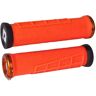 ODI MTB Griffe Elite Flow Lock On 2.1, 130mm Orange Klemmringe, , Maniglie Unisex, Colore: Arancione, 130 mm