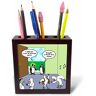 3dRose PH 3521 1 Pinguini tentativo di Andare a Una Festa Seagull Tile Pen Holder, 12,7 cm