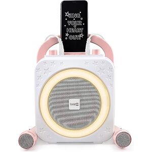 RockJam Macchina per karaoke GRWM con due microfoni Oro rosa RockJam Macchina per karaoke GRWM con due microfoni Oro rosa