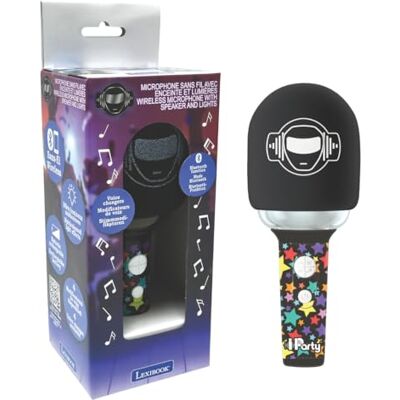 Lexibook , iParty®, Microfono Senza Fili con Altoparlante e luci, 4 modificatori di Voce, Effetti di Luce Multicolore, Batteria Ricaricabile, Lexibook , iParty®, Microfono Senza Fili con Altoparlante e luci, 4 modificatori di Voce, Effetti di Luce Multicolore, Batteria Ricaricabile,