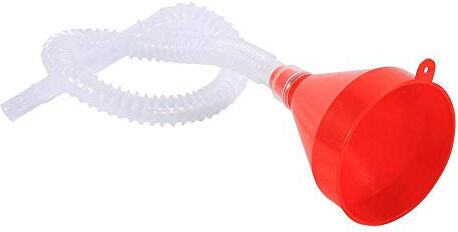 Tbest Imbuto Benzina Con Prolunga,Imbuto In Plastica Con Tubo Morbido, Set Di Imbuto In Plastica, Veicolo Universale Riempimento In Plastica Mini Imbuto Flessibile Rosso Con Beccuccio Morbido Strumento