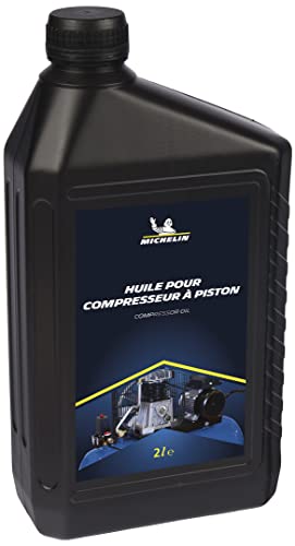 Michelin Olio Lubrificante per Compressore a Pistoni, Olio Idraulico per Compressori, Fino a 250 Ore di Utilizzo, Grado di Viscosità ISO VG 100, Bottiglia da 2L
