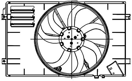NRF Ventola Raffreddamento motore  per GOLF VI (5K1) per YETI (5L)
