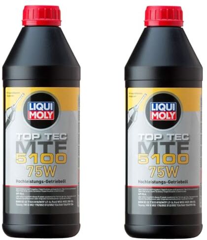 Generic LIQUIMOLY 20842 KIT PROMO 2 LITRI OLIO SPECIFICO PER CAMBIO MANUALE O AUTOMATICO 75W AD ALTE PRESTAZIONI. TOP TEC MTF 5100 AD ALTE PRESTAZIONI.