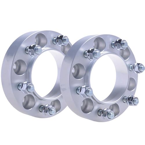 ONDIAN Bulloni Ruota 2PCS PCD 6X139.7-93.1 Hub Cebtric 6x5.5 Centro Foro 93.1mm Auto Mozzo Ruota Spacer Per Ford Per Ranger T6 Distanziatori Mozzi Auto (Dimensione : 2Pcs Silver 30mm)