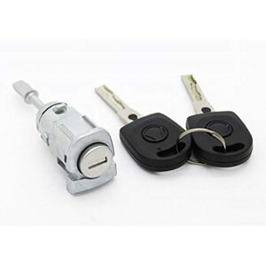 Pro-Plip Kit serratura + barillet porte anteriore sinistra compatibile con Volkswagen Passat Golf 4 Bora Multivan Fox + chiavi 3b0837167 @