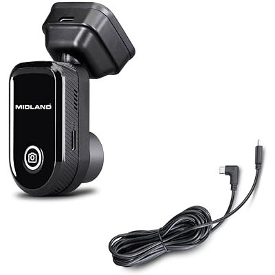 Midland Dash Cam Auto Street Guardian Mini, Dashcam con Localizzatore GPS Integrato, Videocamera con Sensore G per Rilevamento Urti Accessori Auto, Telecamera Wi-Fi per Accesso Video da Smartphone Midland Dash Cam Auto Street Guardian Mini, Dashcam con Localizzatore GPS Integrato, Videocamera con Sensore G per Rilevamento Urti Accessori Auto, Telecamera Wi-Fi per Accesso Video da Smartphone