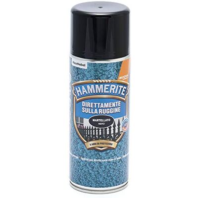 HAMMERITE - Direct-on-Rust - Nero martellato - 400 ml - Paint HAMMERITE - Direct-on-Rust - Nero martellato - 400 ml - Paint
