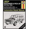 Jay Storer [(Jeep Wagoneer Grand Wagoneer Cherokee J-Series Pick-up 1972-1991 Automotive Repair Manual)] [Author: ] published on (July, 1997)