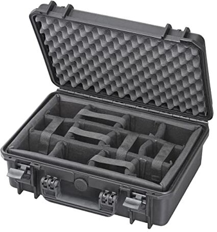 MAX Cases Valigia Fotografica con Divisorie Mobili Imbottite per Trasportare e Proteggere Apparecchiature e Materiali Sensibili, 430CAM, Dimensioni Interne 426 x 290 x 159 mm