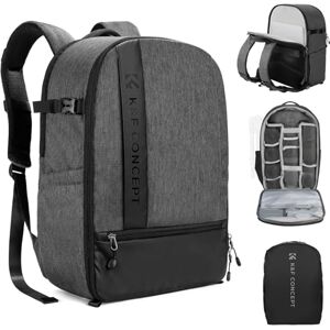 K&F CONCEPT Zaino Fotocamera Professionale Multifunzionale Zaino Fotografico Portatile Borsa Fotocamera con Parapioggia Antifurto Zip, Zaino per Reflex con Scomparto per 15.6" Laptop Treppiede 18L K&F CONCEPT Zaino Fotocamera Professionale Multifunzionale Zaino Fotografico Portatile Borsa Fotocamera con Parapioggia Antifurto Zip, Zaino per Reflex con Scomparto per 15.6" Laptop Treppiede 18L