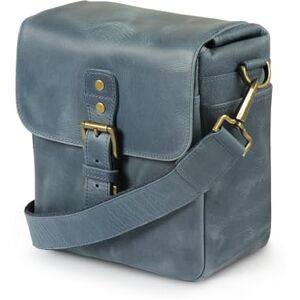 MegaGear Borsa Fotocamera in Pelle Italiana, Tracolla, Multifunzione, per DSLR, Mirrorless, Instant Blu MegaGear Borsa Fotocamera in Pelle Italiana, Tracolla, Multifunzione, per DSLR, Mirrorless, Instant Blu