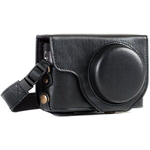MegaGear Mg1258 Panasonic Lumix Dc-Tz95, Dc-Tz90 Ever Ready Custodia In Finta Pelle Per Fotocamera Con Tracolla Nero MegaGear Mg1258 Panasonic Lumix Dc-Tz95, Dc-Tz90 Ever Ready Custodia In Finta Pelle Per Fotocamera Con Tracolla Nero