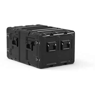 PELI HARDIGG 9U BlackBox Rack Mount Case, Custodia Rack 19" Portatile per Elettronica Sensibile, Altezza Rack: 9 U, Lunghezza Rack: 610 mm, Fabbricato in USA, Colore: Nero PELI HARDIGG 9U BlackBox Rack Mount Case, Custodia Rack 19" Portatile per Elettronica Sensibile, Altezza Rack: 9 U, Lunghezza Rack: 610 mm, Fabbricato in USA, Colore: Nero