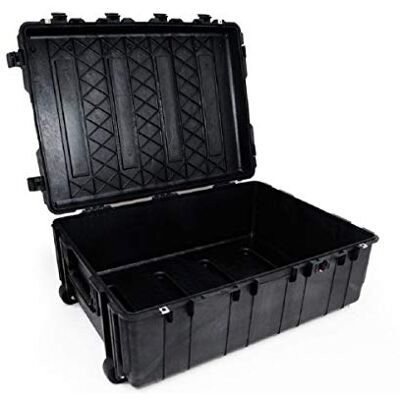 PELI 1730 Valigia Per Il Trasporto Pesante di Grandi dimensioni Per Apparecchiature Sensibili, IP67 Impermeabile e a Prova di Polvere, Capacità di 167L, Prodotto In USA, Senza Schiuma, Colore Nero PELI 1730 Valigia Per Il Trasporto Pesante di Grandi dimensioni Per Apparecchiature Sensibili, IP67 Impermeabile e a Prova di Polvere, Capacità di 167L, Prodotto In USA, Senza Schiuma, Colore Nero