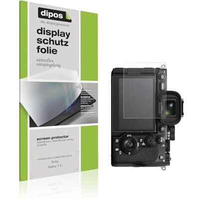 dipos 4x Pellicola Protettiva opaca per Sony Alpha 7 V Antiriflesso, riduce i riflessi, si adatta perfettamente, ultra sottile, antigraffio, senza bolle, anti impronte, autoadesiva dipos 4x Pellicola Protettiva opaca per Sony Alpha 7 V Antiriflesso, riduce i riflessi, si adatta perfettamente, ultra sottile, antigraffio, senza bolle, anti impronte, autoadesiva