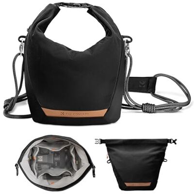 K&F CONCEPT Borsa Foto Tracolla 2in1 Pelle Vera 32cm Giallo Poliestere morbido, 32x10x28cm, 410g, tracolla 2in1, 5 tasche, pelle vera, moda e viaggio, Reflex/DSLR, BS05 K&F CONCEPT Borsa Foto Tracolla 2in1 Pelle Vera 32cm Giallo Poliestere morbido, 32x10x28cm, 410g, tracolla 2in1, 5 tasche, pelle vera, moda e viaggio, Reflex/DSLR, BS05