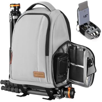TARION Zaino Fotografico Borsa Fotografica Brose Fotocamera Reflex Grigio TARION Zaino Fotografico Borsa Fotografica Brose Fotocamera Reflex Grigio