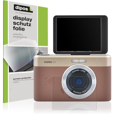 dipos 4x Pellicola Protettiva opaca per Kodak Pixpro C1 Antiriflesso, riduce i riflessi, si adatta perfettamente, ultra sottile, antigraffio, senza bolle, anti impronte, autoadesiva dipos 4x Pellicola Protettiva opaca per Kodak Pixpro C1 Antiriflesso, riduce i riflessi, si adatta perfettamente, ultra sottile, antigraffio, senza bolle, anti impronte, autoadesiva