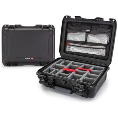 NANUK 925 Pro Photo Kit Valigia da trasporto impermeabile per fotocamera con divisori imbottiti e organizer sul coperchio (47,5 x 37,6 x 17,8 cm) Antipolvere e resistente agli urti (Nero) NANUK 925 Pro Photo Kit Valigia da trasporto impermeabile per fotocamera con divisori imbottiti e organizer sul coperchio (47,5 x 37,6 x 17,8 cm) Antipolvere e resistente agli urti (Nero)