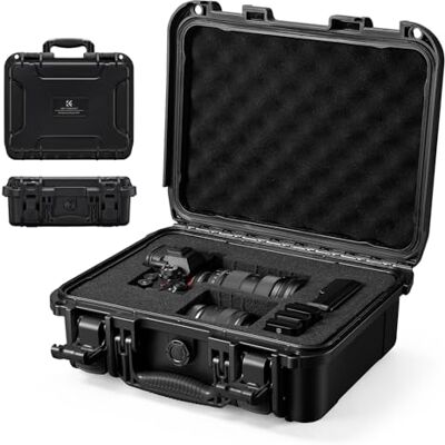 K&F CONCEPT Outdoor Photo Case, Hard Carrying Case with Pre-Cut Foam Grid Custodia Rigida, Schiuma Pretagliata a Griglia, IP67 Impermeabile e Antiurto, Per Fotocamera, Droni, Accessori,BC01 K&F CONCEPT Outdoor Photo Case, Hard Carrying Case with Pre-Cut Foam Grid Custodia Rigida, Schiuma Pretagliata a Griglia, IP67 Impermeabile e Antiurto, Per Fotocamera, Droni, Accessori,BC01
