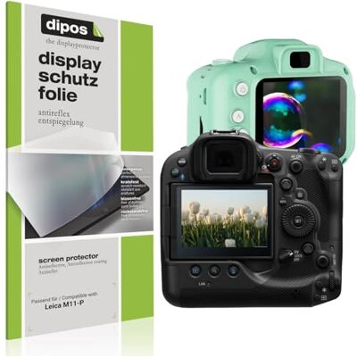 dipos 6x Pellicola Protettiva opaca per Leica M11 Antiriflesso, riduce i riflessi, si adatta perfettamente, ultra sottile, antigraffio, senza bolle, anti impronte, autoadesiva dipos 6x Pellicola Protettiva opaca per Leica M11 Antiriflesso, riduce i riflessi, si adatta perfettamente, ultra sottile, antigraffio, senza bolle, anti impronte, autoadesiva
