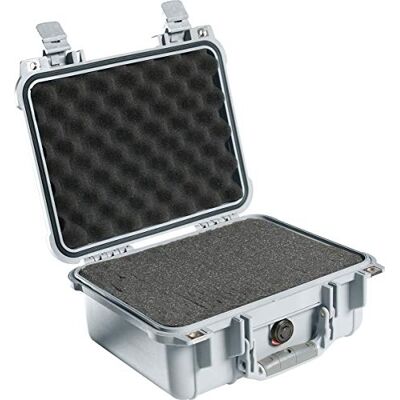PELI Protector 1400 Valigia Resistente agli Urti, IP67 Impermeabile, Capacità di 9L, Prodotto in Germania, Con Inserto in Schiuma Personalizzabile, Colore Grigio PELI Protector 1400 Valigia Resistente agli Urti, IP67 Impermeabile, Capacità di 9L, Prodotto in Germania, Con Inserto in Schiuma Personalizzabile, Colore Grigio